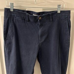 Sonoma navy blues chino pants, 33x32